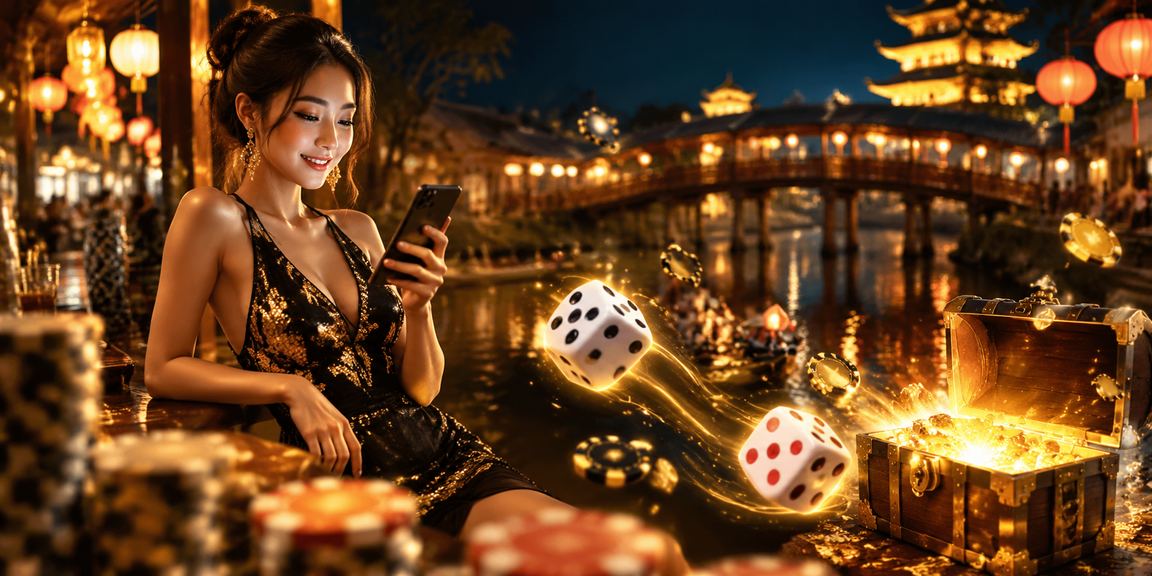 Trò chơi Tài Xỉu tại chợ đêm Huế với không khí lễ hội đặc trưng miền Trung